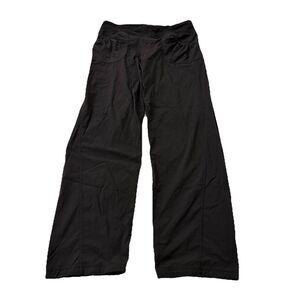 Prana Summit Hiking Pants Womens XL Black Stretch Nylon Pull-On Outdoors 33”